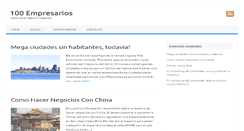 Desktop Screenshot of 100empresarios.com