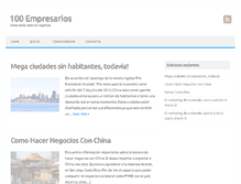 Tablet Screenshot of 100empresarios.com